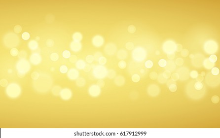 Defocused Gold lights backgrounds. Template from vector bokeh backgrouns.