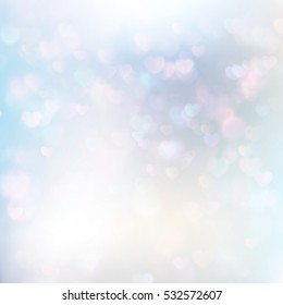 Defocused hearts bokeh background. EPS 10 vector file included