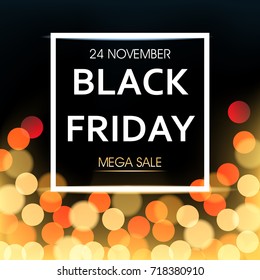 Defocused light Black Friday template