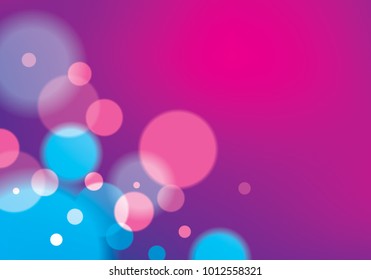 Defocused lights background. Bokeh effect texture. Beautiful vector abstract illustration. Holidays magic festive shiny theme.