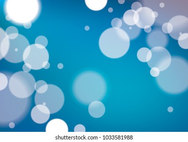 Defocused lights background. Bokeh effect texture. Beautiful vector abstract illustration. Holidays magic festive shiny theme.