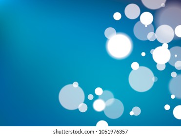 Defocused lights background. Bokeh effect texture. Beautiful vector abstract illustration. Holidays magic festive shiny theme.