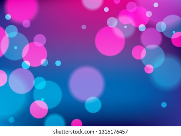 Defocused lights background. Bokeh effect texture. Beautiful vector abstract illustration. Holidays magic festive shiny theme.
