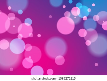 Defocused lights background. Bokeh effect texture. Beautiful vector abstract illustration. Holidays magic festive shiny theme.