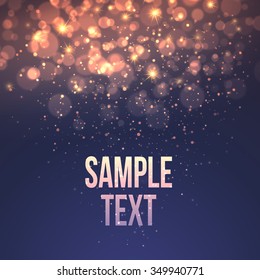 Defocused magic star background. Vector illustration EPS10