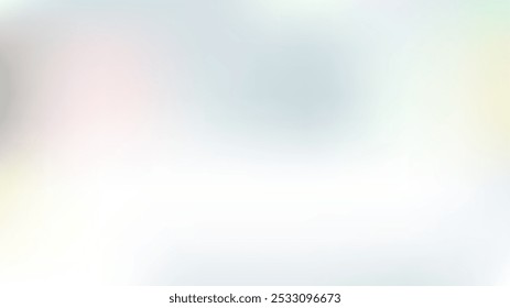 Defocused Mesh Vector Background, Hologram Bright Overlay. Funky Pink, Purple, Turquoise Dreamy Tender Lights Girlie Background. Rainbow Fairytale Texture Iridescent Pearlescent Holographic Colour