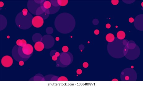 Defocused Night City Landscape Background. Magic Twilight Cityscape Pattern. Glowing Car Lights Poster Background. Cosmic Shimmer Bokeh Pattern.