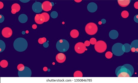 Defocused Night City Landscape Background. Holiday Party Cover Pattern Design. Glowing Car Lights Poster Background. Music Party Bokeh Pattern.