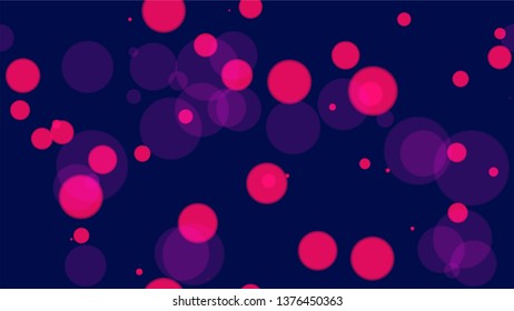 Defocused Night City Landscape Background. Magic Twilight Cityscape Pattern. Smooth Urban Space Background. Music Party Bokeh Pattern.