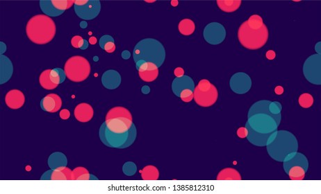 Defocused Night City Landscape Background. Festive Shining Confetti Pattern. Neon Night City Life Poster Background. Cosmic Shimmer Bokeh Pattern.