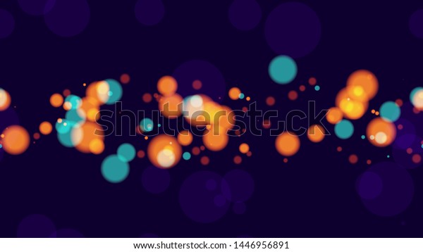 Defocused Night City Landscape Background.\
Holiday Party Cover Pattern Design. Glowing Car Lights Poster\
Background. Music Party Bokeh\
Pattern.