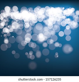 defocused snow