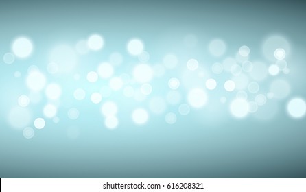 Defocused Turquoise Lights Backgrounds Template Vector Stock Vector ...