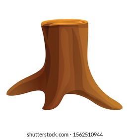 Deforestation icon. Cartoon of deforestation vector icon for web design isolated on white background