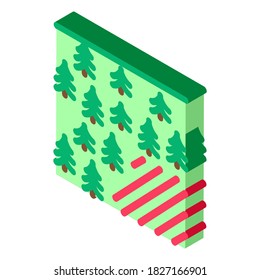 deforestation problem icon vector. isometric deforestation problem sign. color isolated symbol illustration