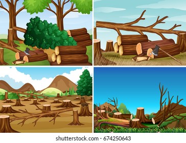 1,567 Deforestation Drawing Images, Stock Photos & Vectors | Shutterstock