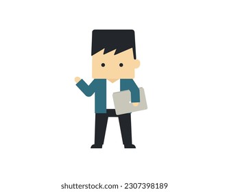 
deformation business people illustration male Vector Material