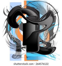 Deformation of smart-phone. Surreal image.