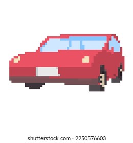 Deformed Car.Vector illustration that is easy to edit.