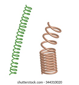 Deformed Chrome and green springs.