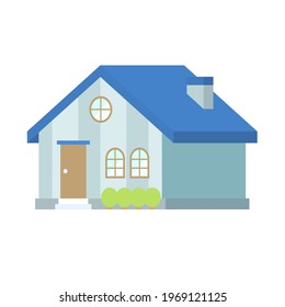 Deformed house.Vector illustration that is easy to edit.
