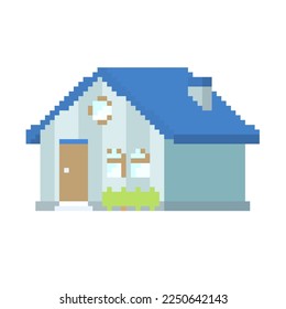 Ilustración deformada house.Vector que es fácil de editar.