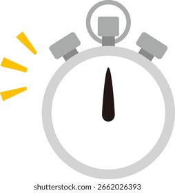 Ilustração deformada de um cronômetro simples