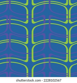 Verziertes, rechteckiges, violettes Ringmuster