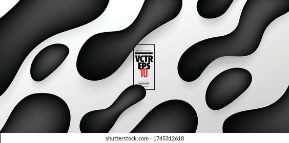 Deformed Shapes/Liquid Gradient Layout/Cover. Minimalist Creative Design Concept Background