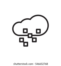 de-fragmentation icon vector illustration sign symbol