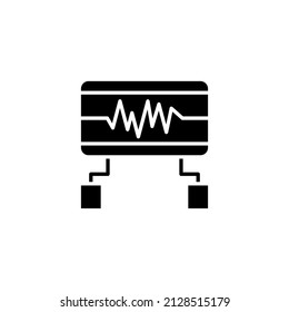 Defribilator Symbol Vektorgrafik Logo Vorlage für viele Zwecke. Einzeln auf weißem Hintergrund.