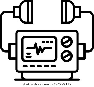 Defribillator New Creative Icon Design Vector