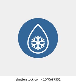 Defrost flat vector icon