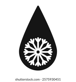 Defrost icon Simple thin line flat symbol