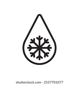 Defrost icon Thin line art collection