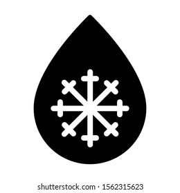 defrosting ice snowflake icon vector