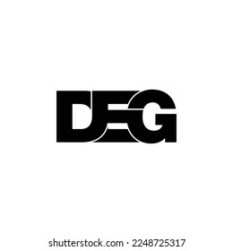 DEG letter monogram logo design vector