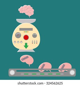 Degradation concept. The degradation of modern society. Vector illustration, flat style