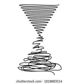  Degradation From Order To Chaos - Decline Vs Progress Illustration
