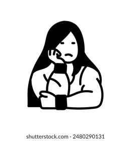 Degrade Blogger Glyph Icon, Vector illustration