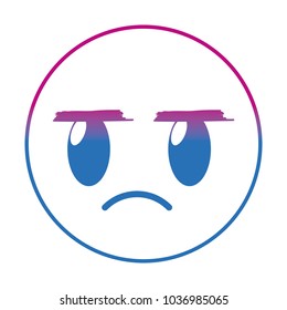 degraded line annoying face gesture emoji expression