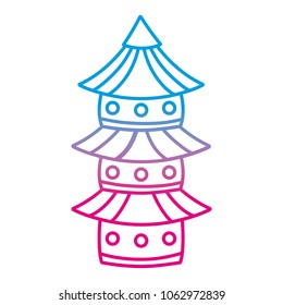 degraded line architecture japanese tower bulding with windows