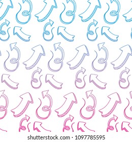 degraded line arrows direction pictogram icon background