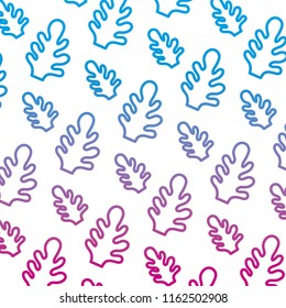 degraded line botanic cute leaf style background