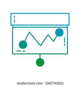 degraded line business statistics diagram technology presentation