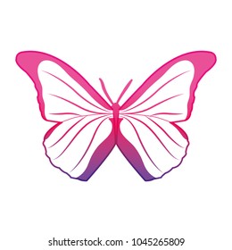degraded line butterfly 
