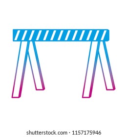 degraded line caution symbol object repair construction