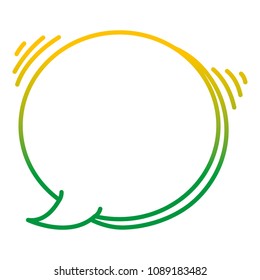 degraded line circle chat bubble text message