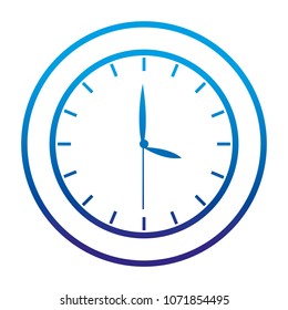 degraded line circle clock object to time design