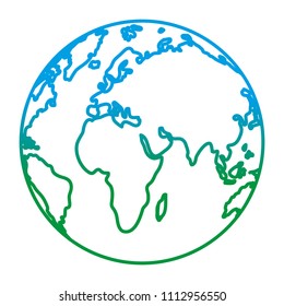 degraded line circle global map asia and europe geography